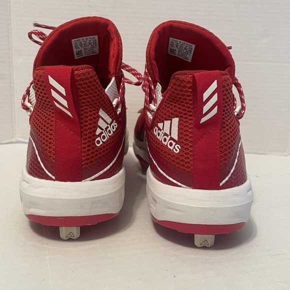 Men's‎ Adidas Size 12.5 Icon V Baseball Cleats Red & White G28248 - Picture 6 of 10